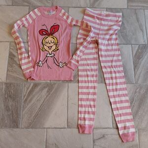 Hanna Andersson Cindy Lou Hoo Pajamas 150cm size 12 Grinch